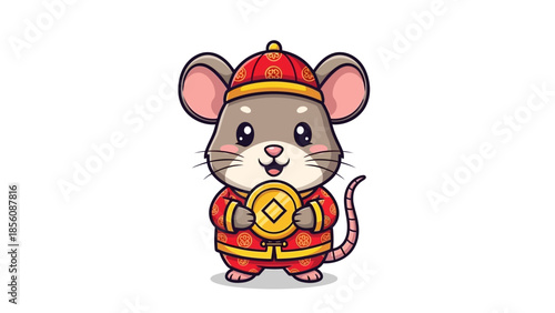 chinese new year mouse cartoon character