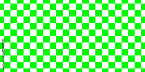 Green and white checkered background