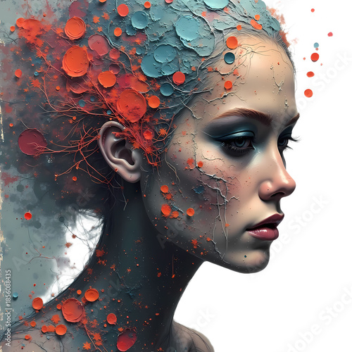 Face Girl in the city