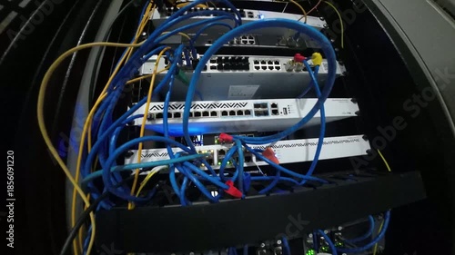 Rack Server Data Center and Ethernet Networking with Sound