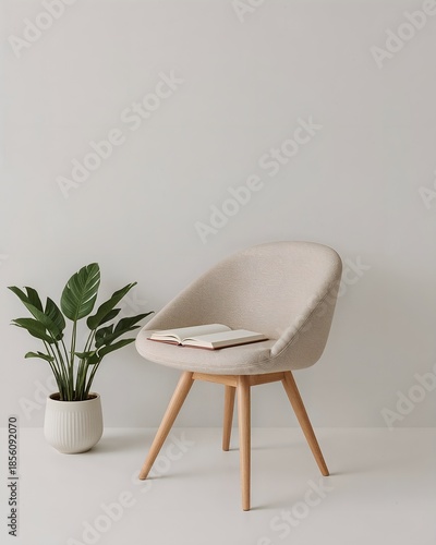 Minimal Wooden Clock on Pastel Wall — Natural Daylight, Lucid Realism