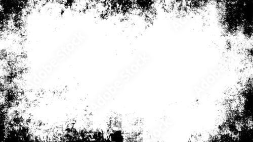Grunge black and white pattern. Monochrome particles abstract texture. Gray printing element. Abstract grunge background black and white