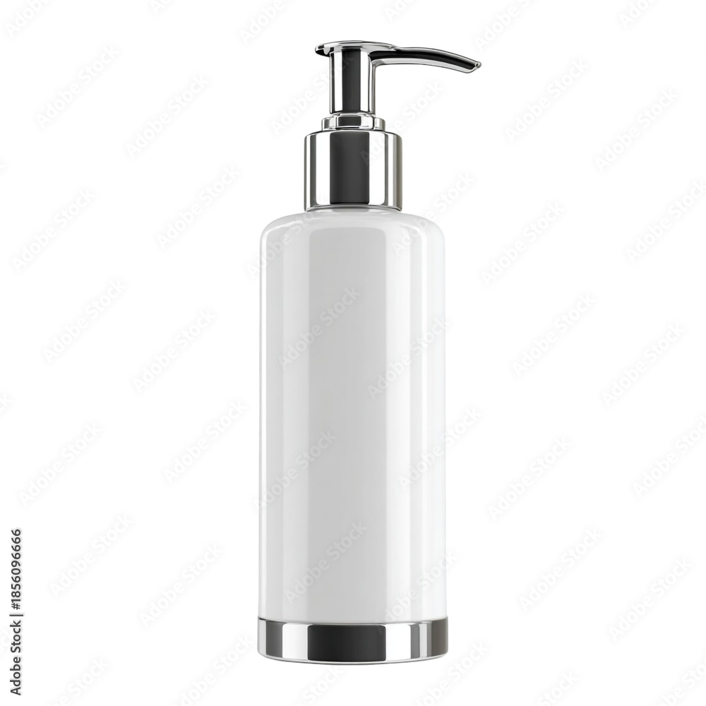 Obraz premium Minimal Lotion or Soap Pump Bottle Template Cutout