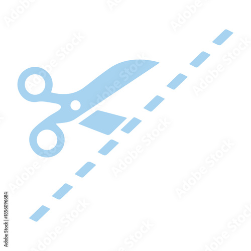 Scissors Cut Line Icon