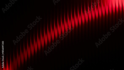 Abstract wave pattern with red and black gradient, creating a dynamic visual effect suitable for backgrounds and design projects, showcasing modern digital art aesthetics and vibrant colors