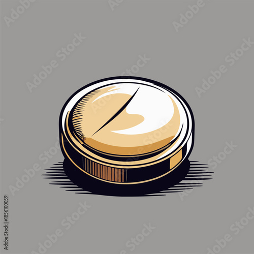 vector image of a tablet medicine