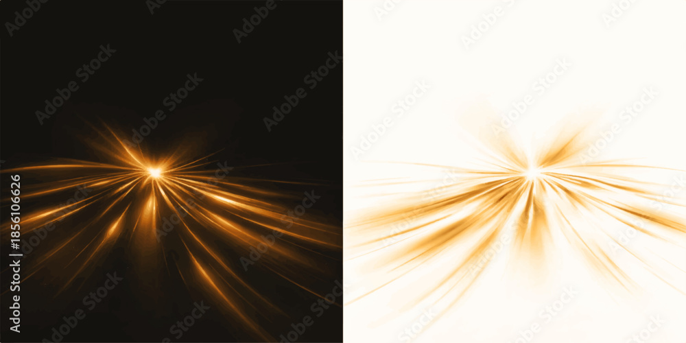 Obraz premium Abstract light burst explosion of light with glowing orange sparks and bright star design illustrating a hot night celebration firework