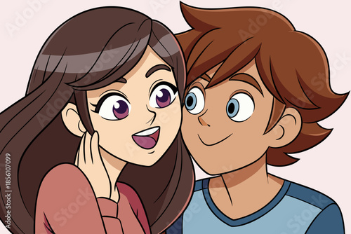 Two friends sharing a moment