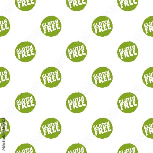 Gluten free seamless pattern isolated on white background