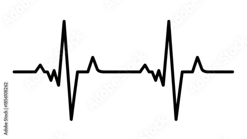 Heartbeat Rhythm: A striking visual representation of a steady heartbeat, symbolizing life, health, and vitality.