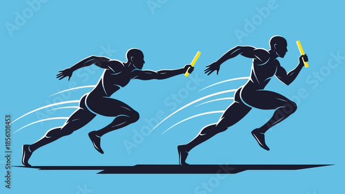 Black vector silhouettes of male and female football players and athletes in action running and jumping with a ball during a competitive sports game illustration