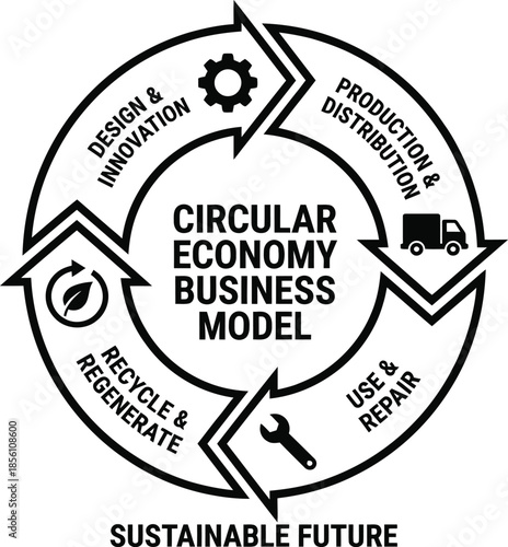 Circular economy business model for sustainability