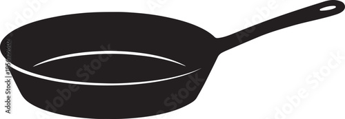 Black Frying Pan Skillet Cookware Kitchen Utensil