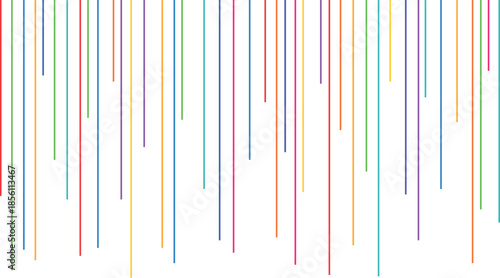 Abstract color, rainbow stripes, colored rain on a transparent background, colored pencils and paints.