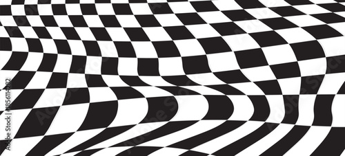 Race flag grunge background, car rally or motocross finish flag with vector checker pattern. Grunge race flag for car racing sport or bike speedway, motorsport