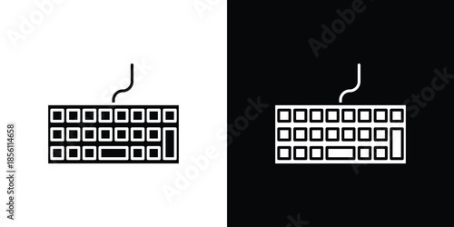 Keyboard icons. Vector Template Illustration Symbol Pixels Perfect