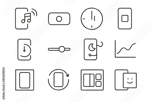 Icon icons harmony state vector balanced device interface digital intervals grouping wellbeing