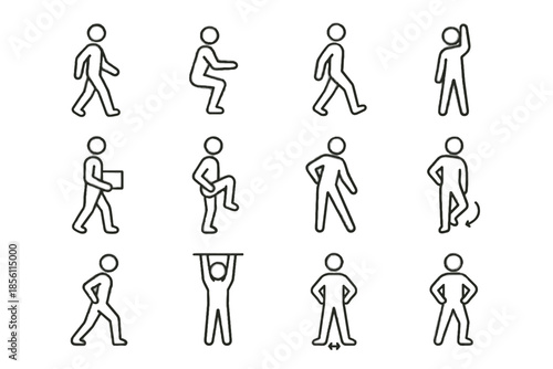 Glute mobility icon vector weight icons load walking raise ankle step healthy