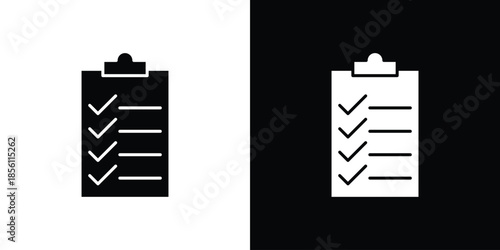 List check icons. Vector Template Illustration Symbol Pixels Perfect