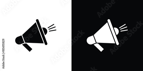 Megaphone icons. Vector Template Illustration Symbol Pixels Perfect