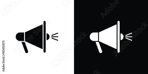 Megaphone icons. Vector Template Illustration Symbol Pixels Perfect