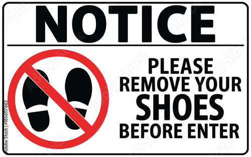  please remove your shoes before enter sign vector, clear indoor safety and hygiene illustration for homes, offices, temples, and public buildings signage design.