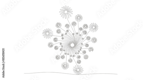 dandelion flower spreading seeds