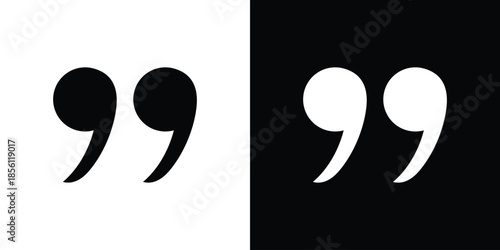 Quote right icons. Vector Template Illustration Symbol Pixels Perfect