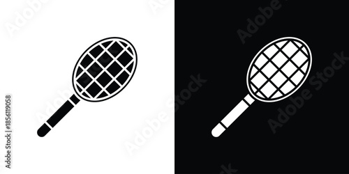 Racquet icons. Vector Template Illustration Symbol Pixels Perfect