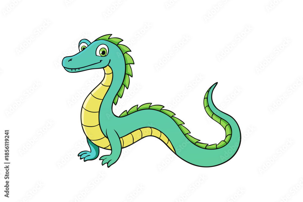 Fototapeta premium Basilisk animal victor art illustration