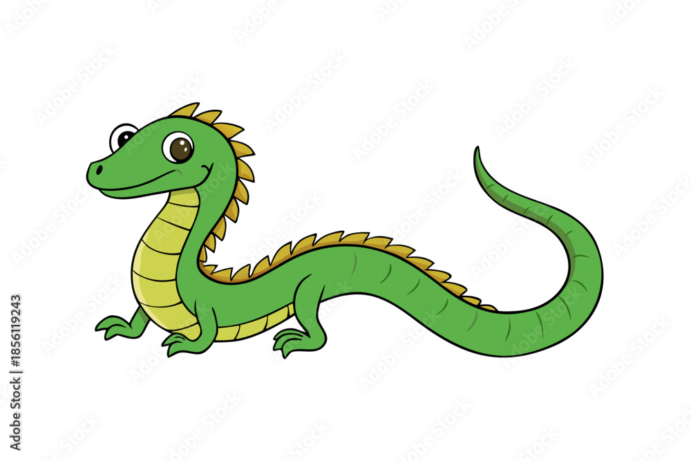 Fototapeta premium Basilisk animal victor art illustration