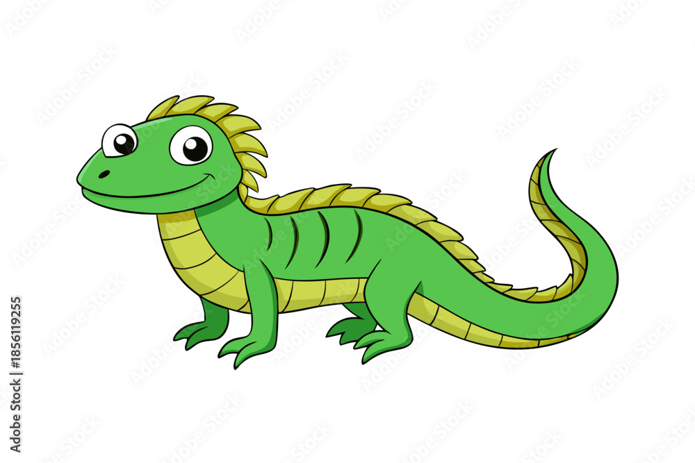 Fototapeta premium Basilisk animal victor art illustration