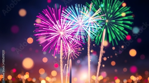 Christmas  firework  wallpaper