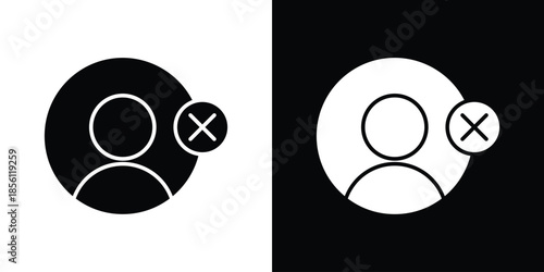 Remove user icons. Vector Template Illustration Symbol Pixels Perfect