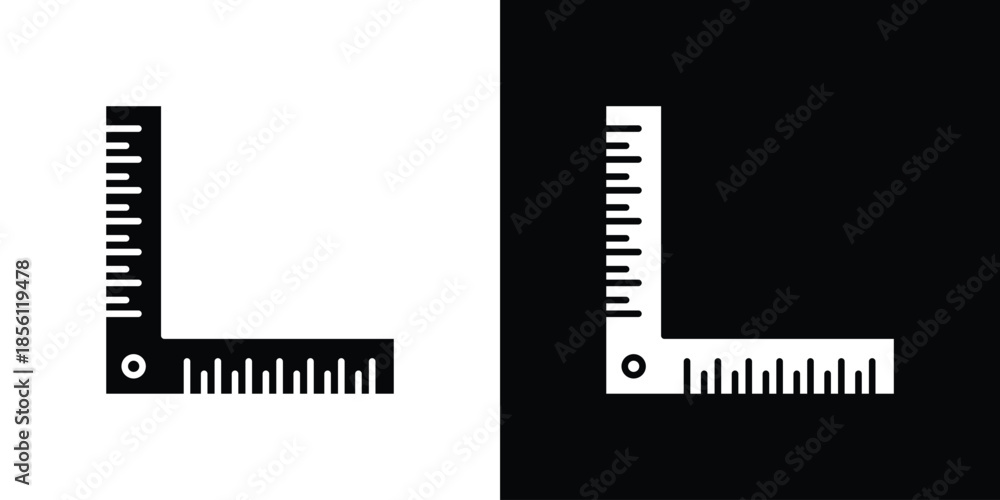Obraz premium Ruler combined icons. Vector Template Illustration Symbol Pixels Perfect