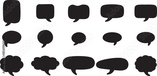 Collection of speech bubbles Vector