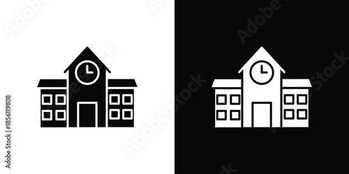 school icons. Vector Template Illustration Symbol Pixels Perfect