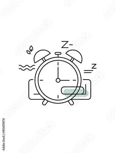 Alarm Clock Ringing Loudly on Bedside Table in a Darkened Bedroom