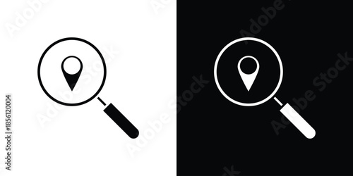 Search Location icons. Vector Template Illustration Symbol Pixels Perfect