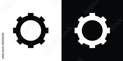 Settings icons. Vector Template Illustration Symbol Pixels Perfect