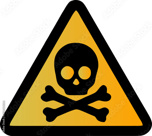 Set of safety hazard warning signs, Danger, caution, flammable, toxic, electric shock, radioactive, corrosive, poison symbols. Workplace health. Vector illustration !