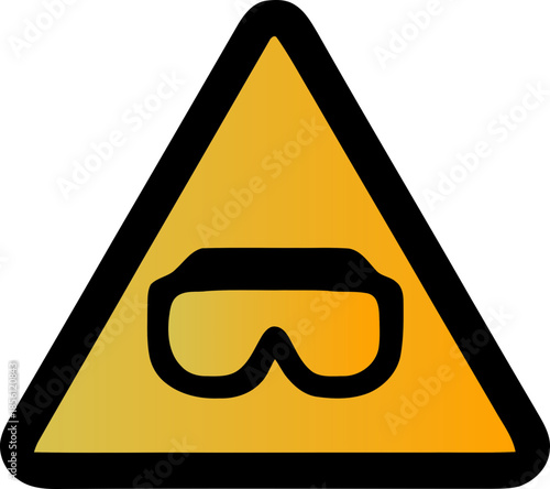 Set of safety hazard warning signs, Danger, caution, flammable, toxic, electric shock, radioactive, corrosive, poison symbols. Workplace health. Vector illustration !