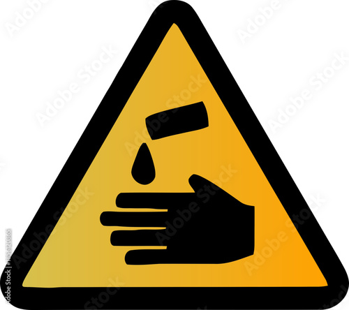 Set of safety hazard warning signs, Danger, caution, flammable, toxic, electric shock, radioactive, corrosive, poison symbols. Workplace health. Vector illustration !