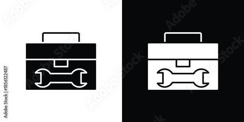 Toolbox icons. Vector Template Illustration Symbol Pixels Perfect