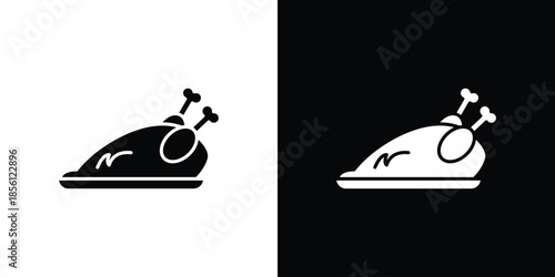 Turkey icons. Vector Template Illustration Symbol Pixels Perfect