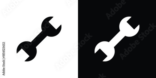 Wrench icons. Vector Template Illustration Symbol Pixels Perfect