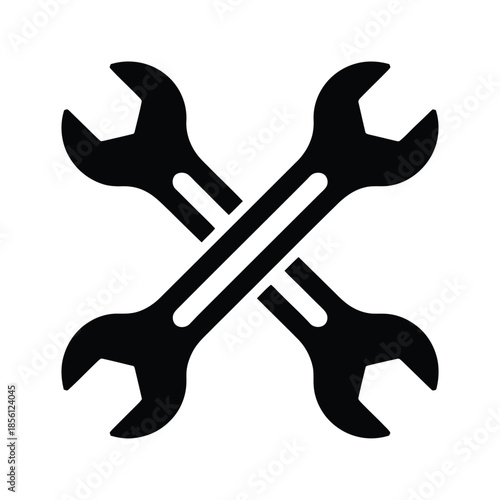 Two vector wrenches crossed as a mechanical tool icon.