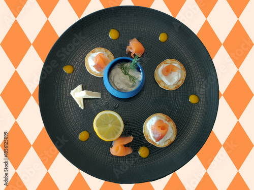 Blinis au saumon fumé