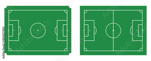 A football field icon — soccer pitch vector, sports ground layout, stadium turf, athletic game design illustration, modern graphic for sports planning, event management, and recreational activities.
