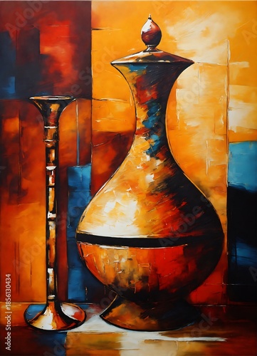 still life with jug and glass